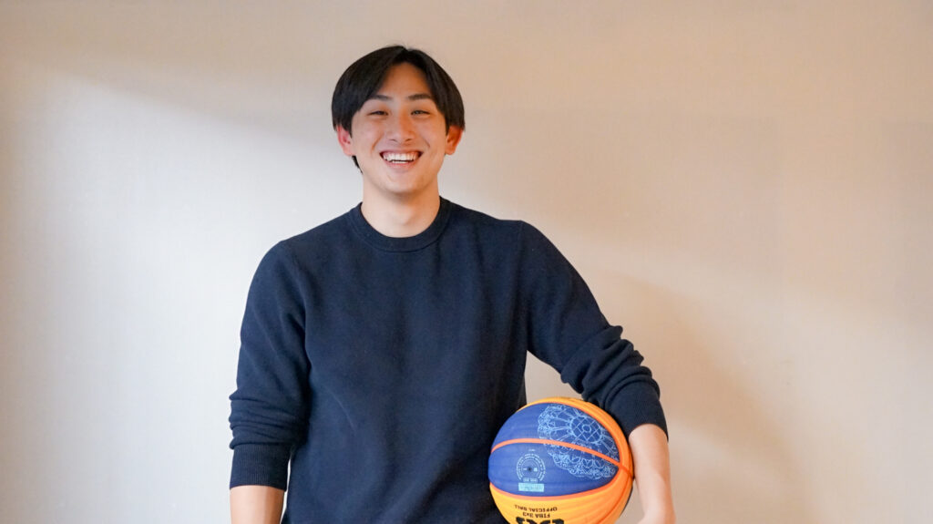 学生インタビュー|3x3は大人になってもやりたい競技 5人制との違いが面白い(同志社大学・島倉 欧佑)